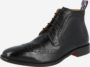MELVIN & HAMILTON Lace-Up Boots 'Jeff 7' in Black: front
