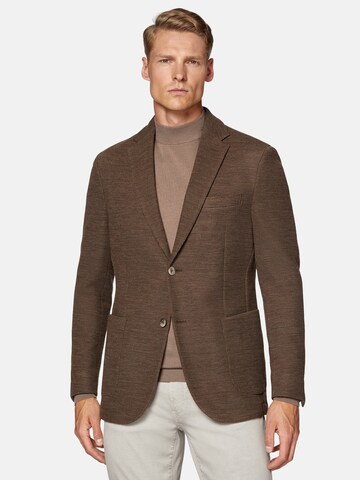 Boggi Milano Slim fit Pintsak w kolorze brązowy: przód