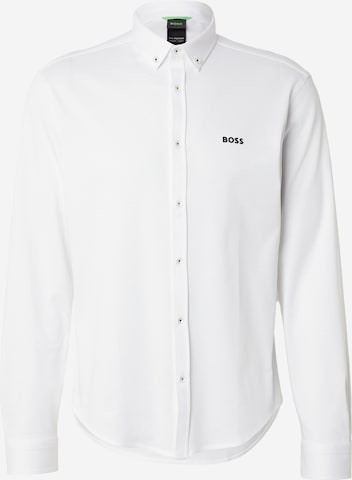 Coupe regular Chemise 'B_MOTION_L' BOSS Green en blanc : devant