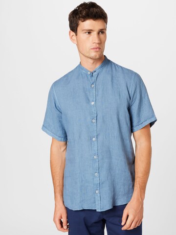 BRAX Regular fit Overhemd 'Lionel' in Blauw: voorkant
