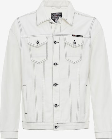 CIPO & BAXX Between-Season Jacket in White: front