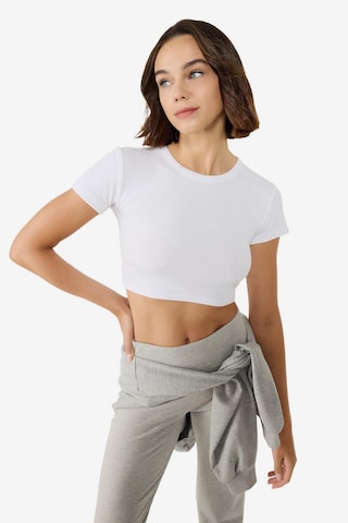 T-shirt No Matter What en blanc : devant