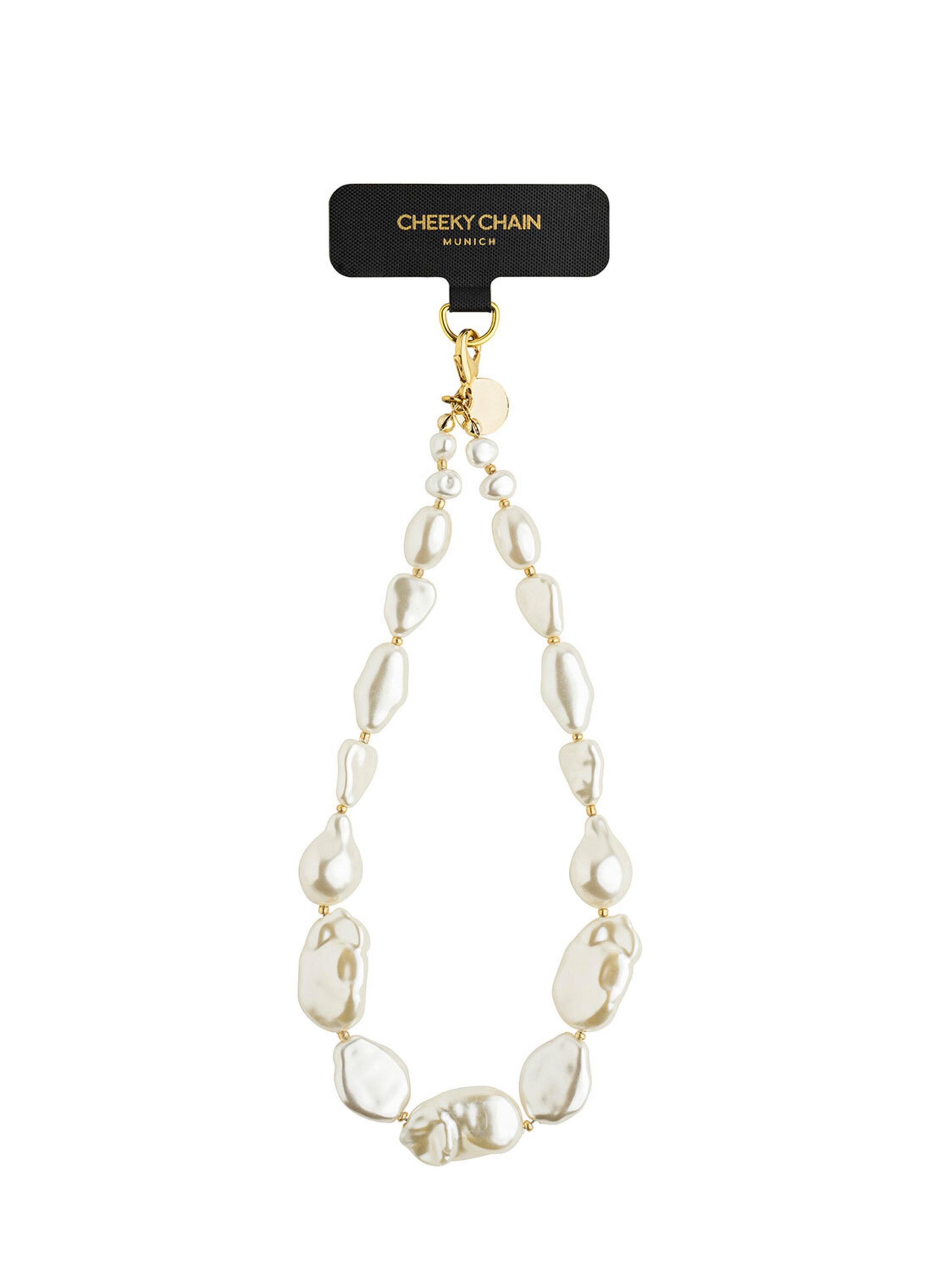 Cheeky Chain Munich Handykette 'Fiji' in Beige: Vorderseite
