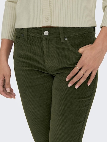 évasé Pantalon ONLY en vert
