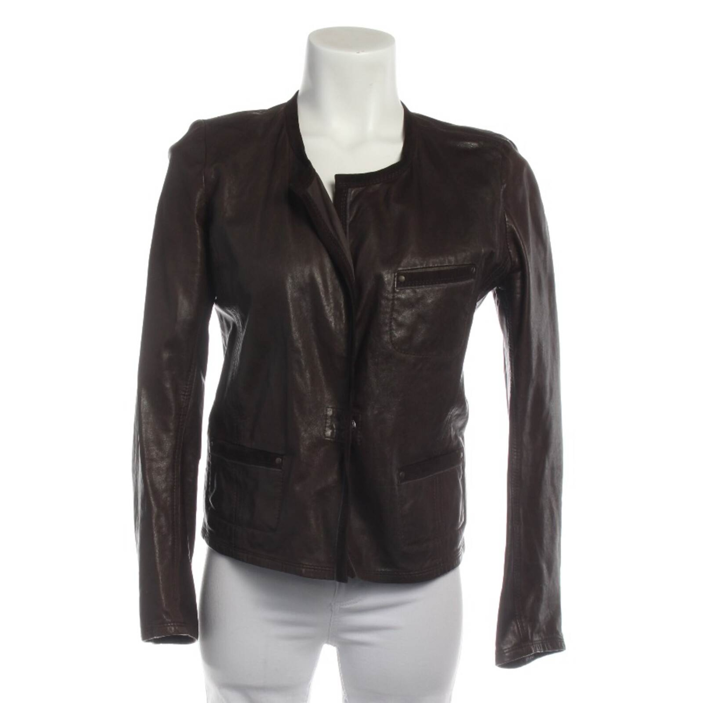 Frauenschuh Jacket & Coat in S in Brown: front
