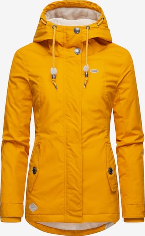 Ragwear Χειμερινό μπουφάν 'Monade' σε κίτρινο: μπροστά