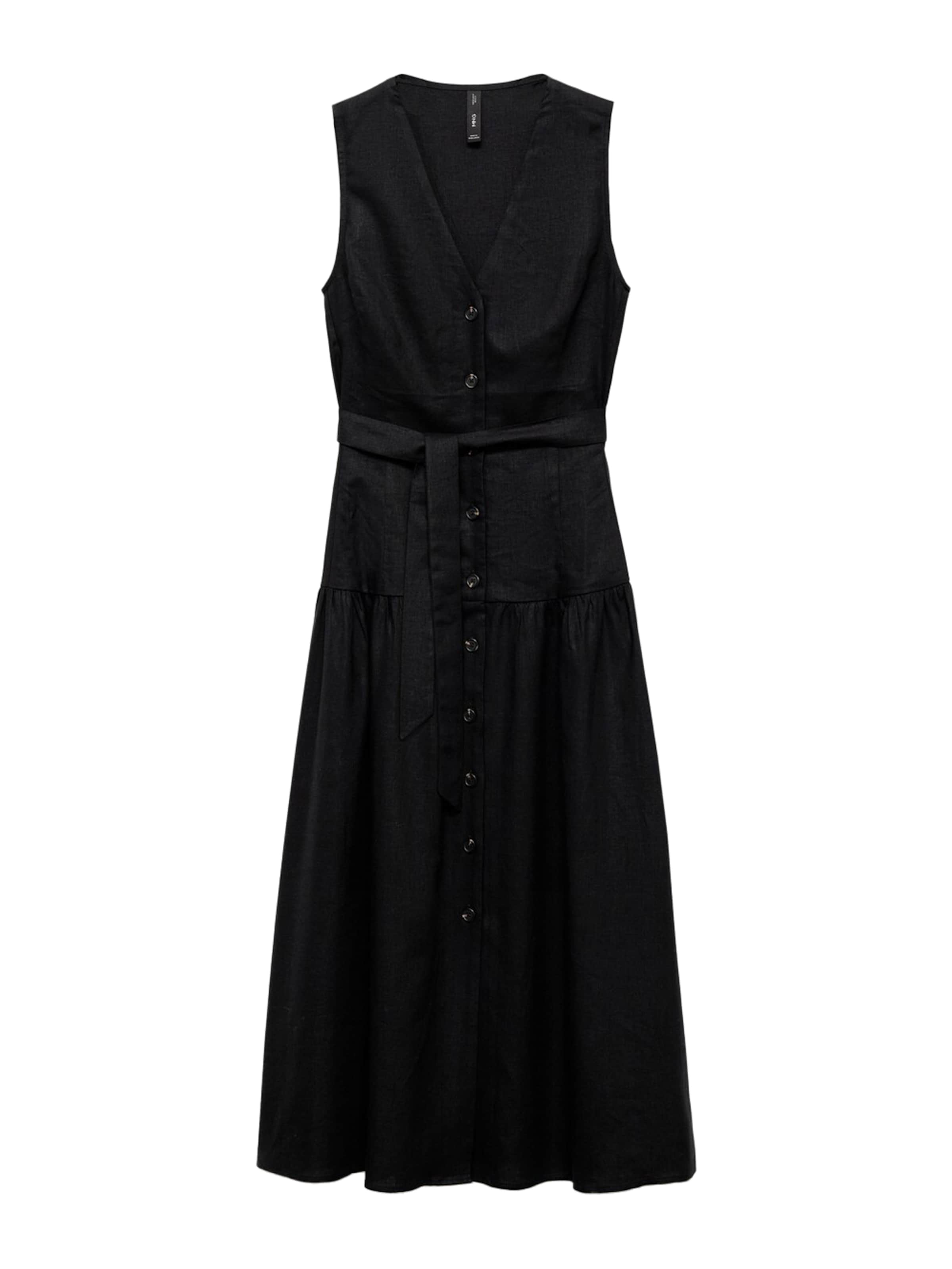 MANGO Šaty 'ZAMORE' – černá: přední strana