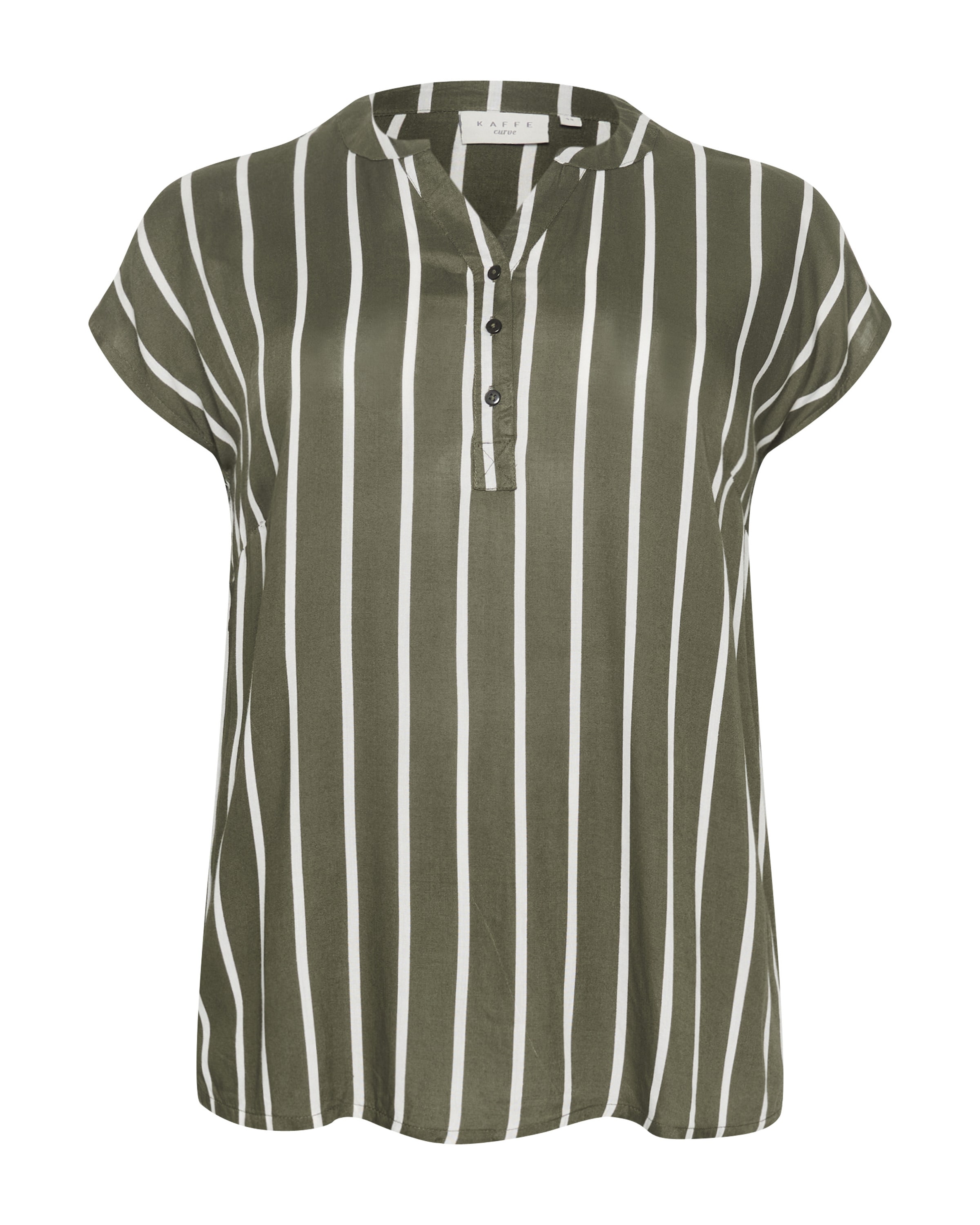 KAFFE CURVE - Blusa 'Sida' em verde: frente