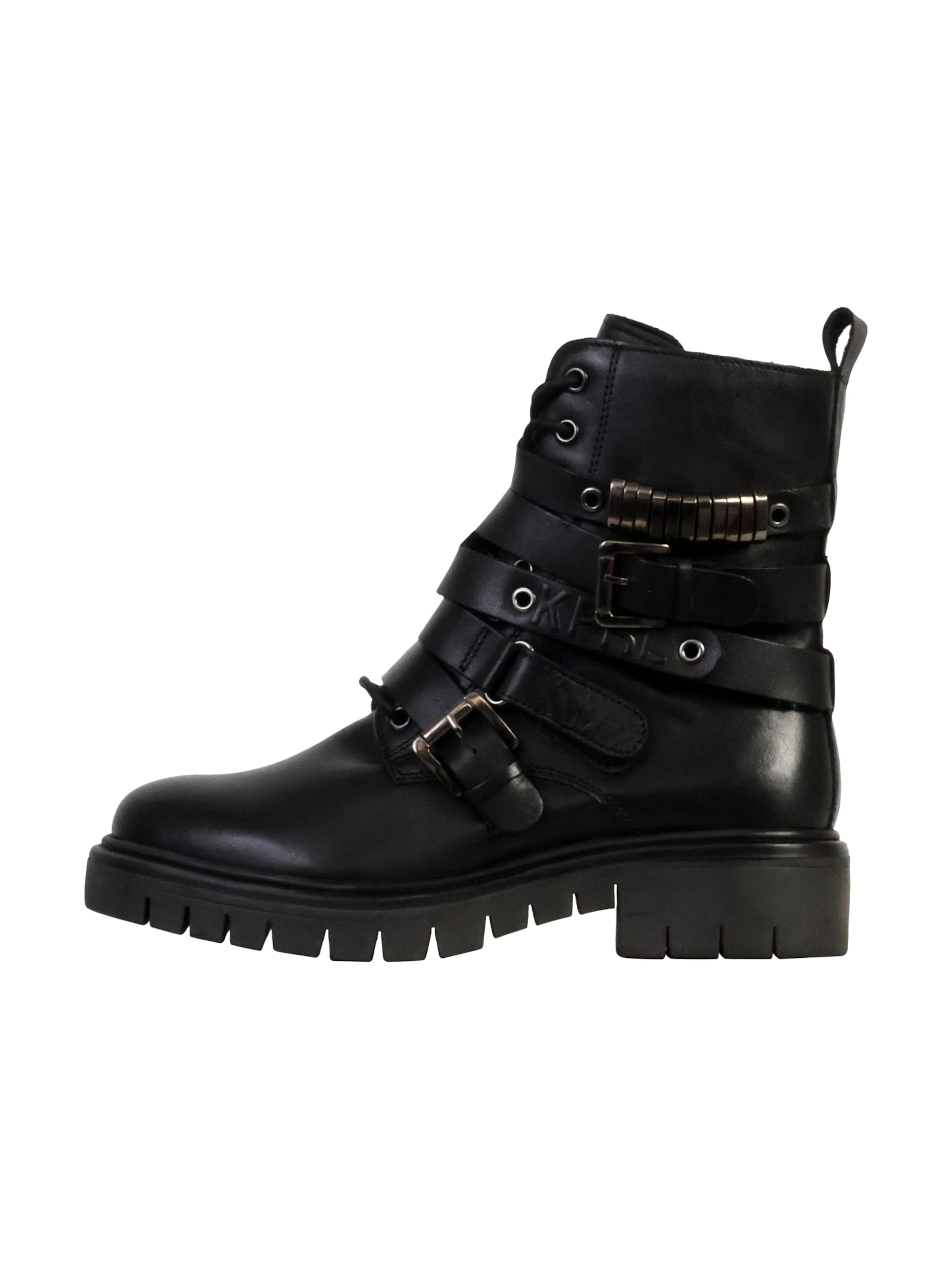 Ankle boots 'Lederstiefeletten Zeloe' di Kaporal in nero: frontale