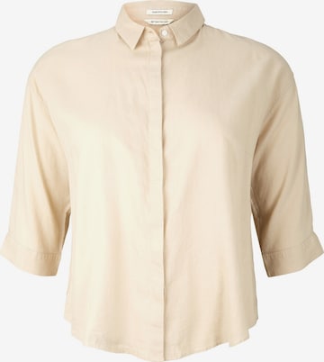 Tom Tailor Women + Blouse in Beige: front