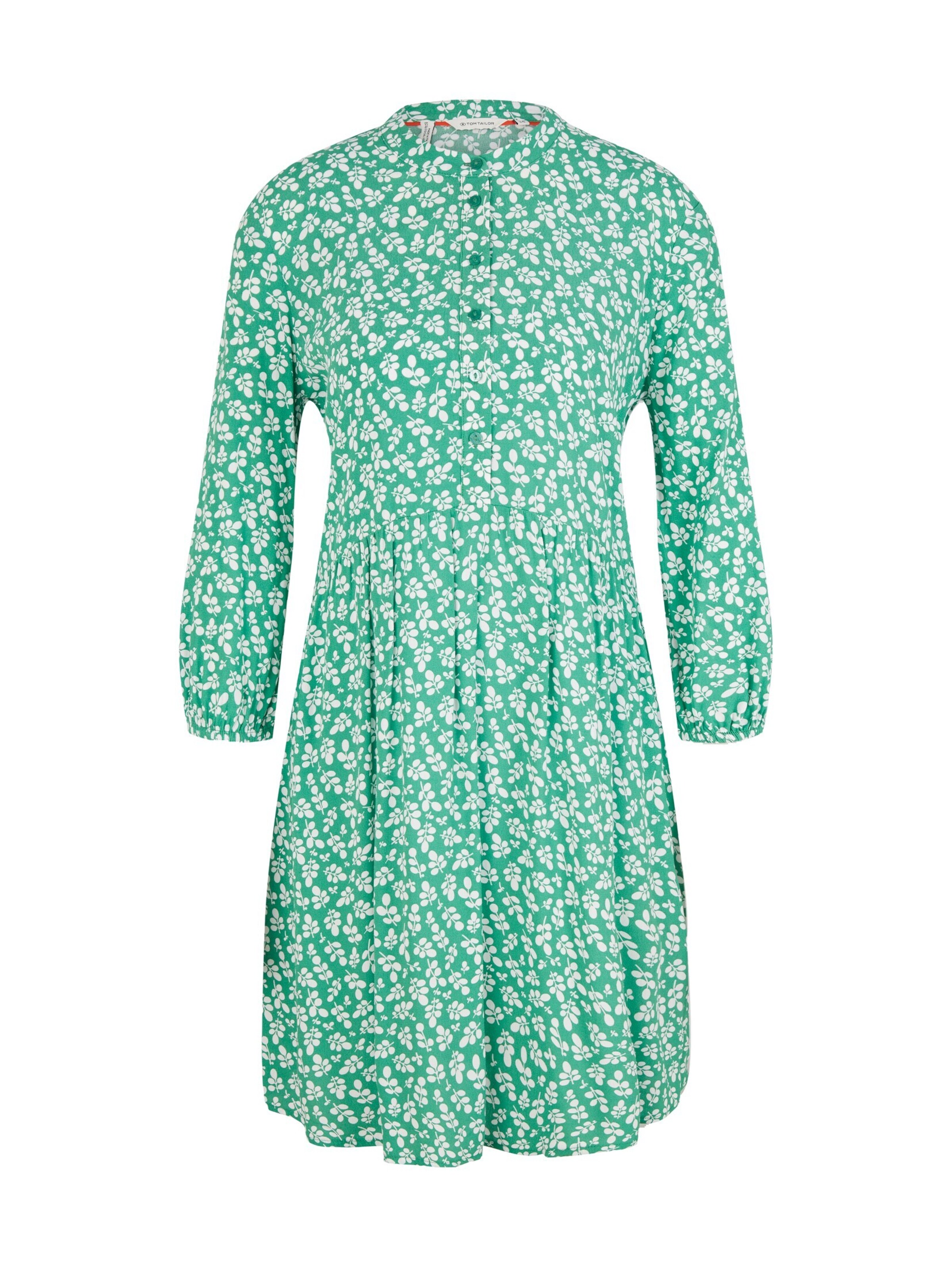 Robe-chemise TOM TAILOR en vert : devant