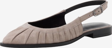 Ballerines à lanières Tamaris en beige : devant
