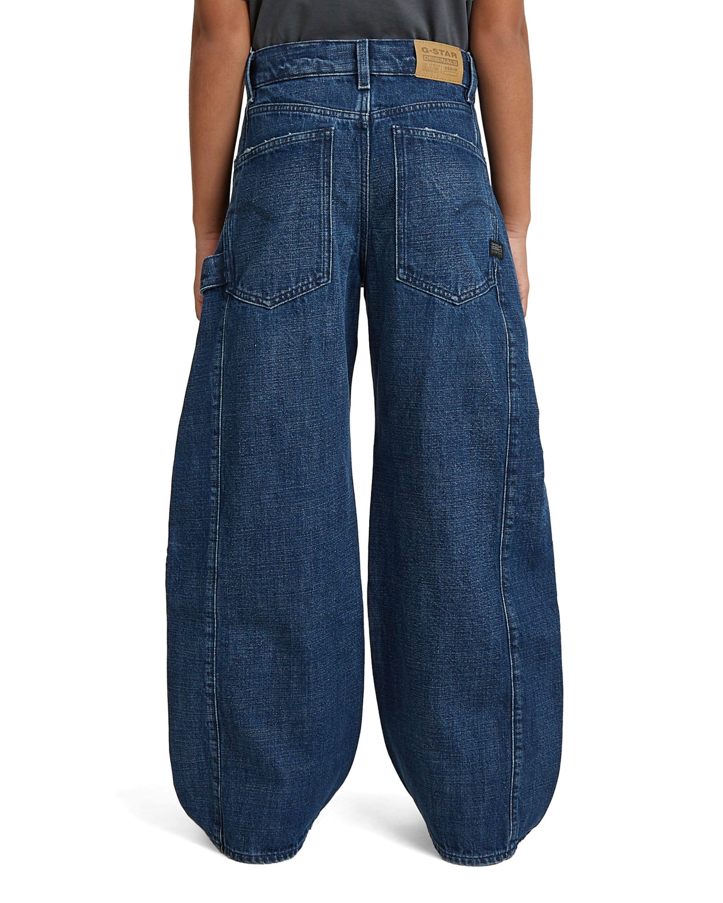 G-STAR Loosefit Jeans 'Girls Bowey Extreme Carpenter Jeans' in Blauw