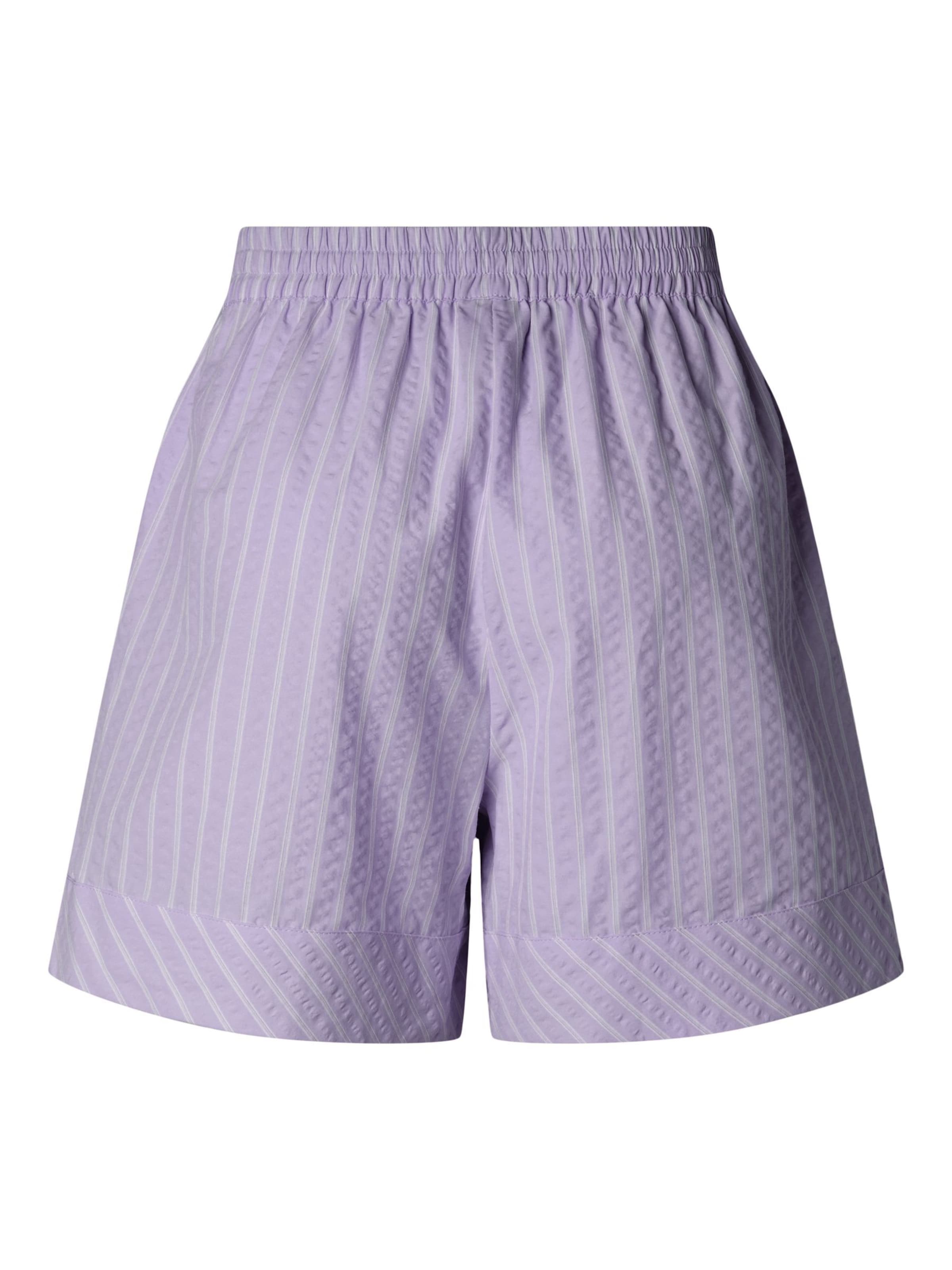 PIECES Loosefit Broek in Lila