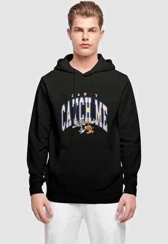 ABSOLUTE CULT Sweatshirt 'Tom and Jerry - Can't Catch' in Zwart: voorkant