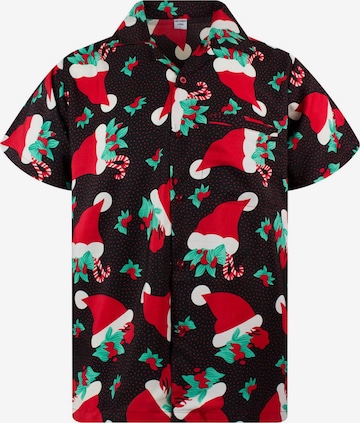 Chemise 'Christmas Hats' King Kameha en vert : devant