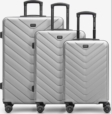 Redolz Suitcase Set in Grey: front