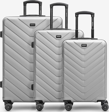 Redolz Suitcase Set in Grey: front