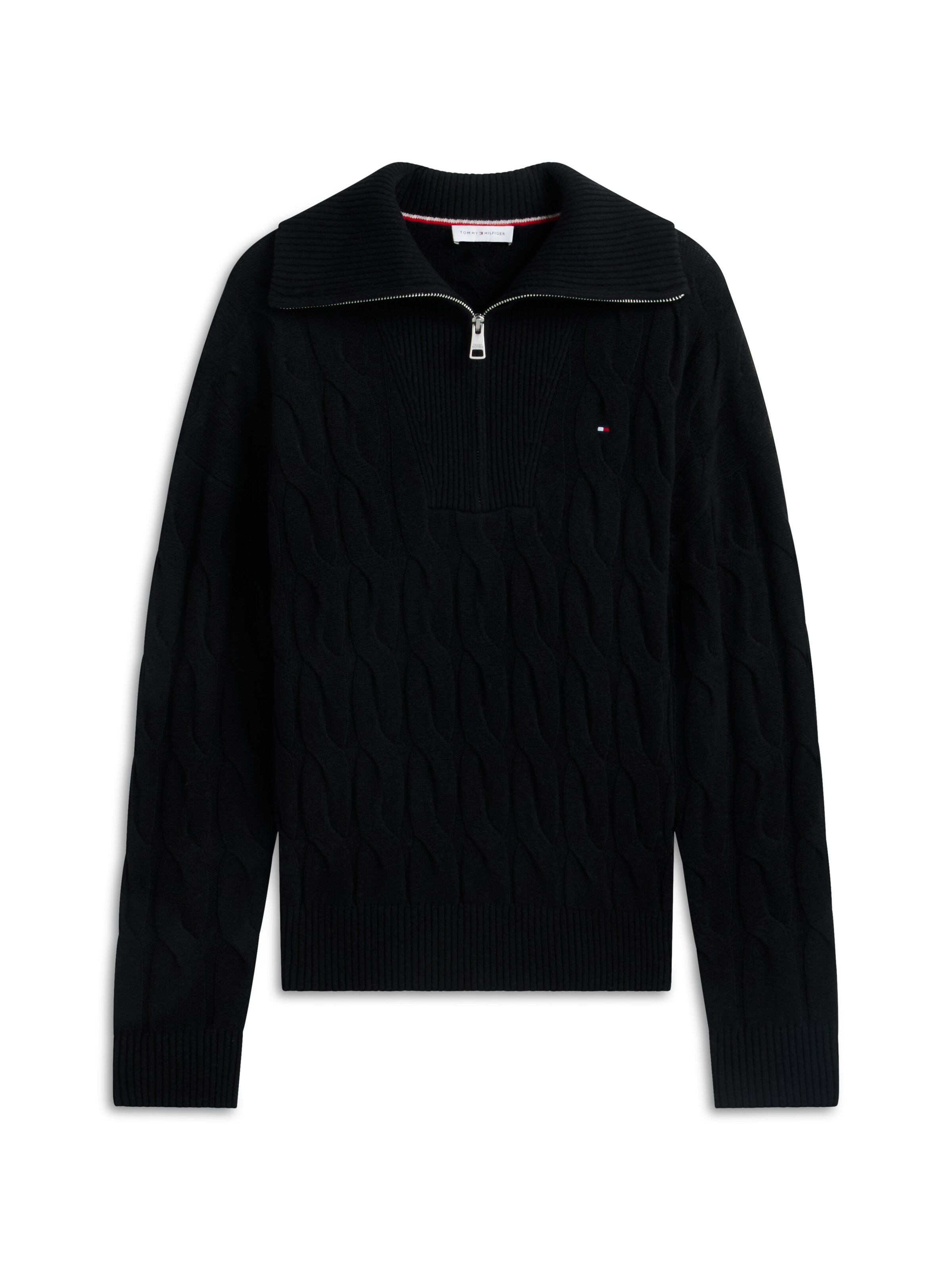 TOMMY HILFIGER Pullover in Schwarz: Vorderseite