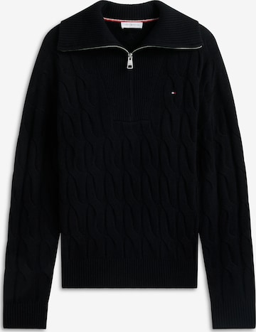 Pulover de la TOMMY HILFIGER pe negru: față