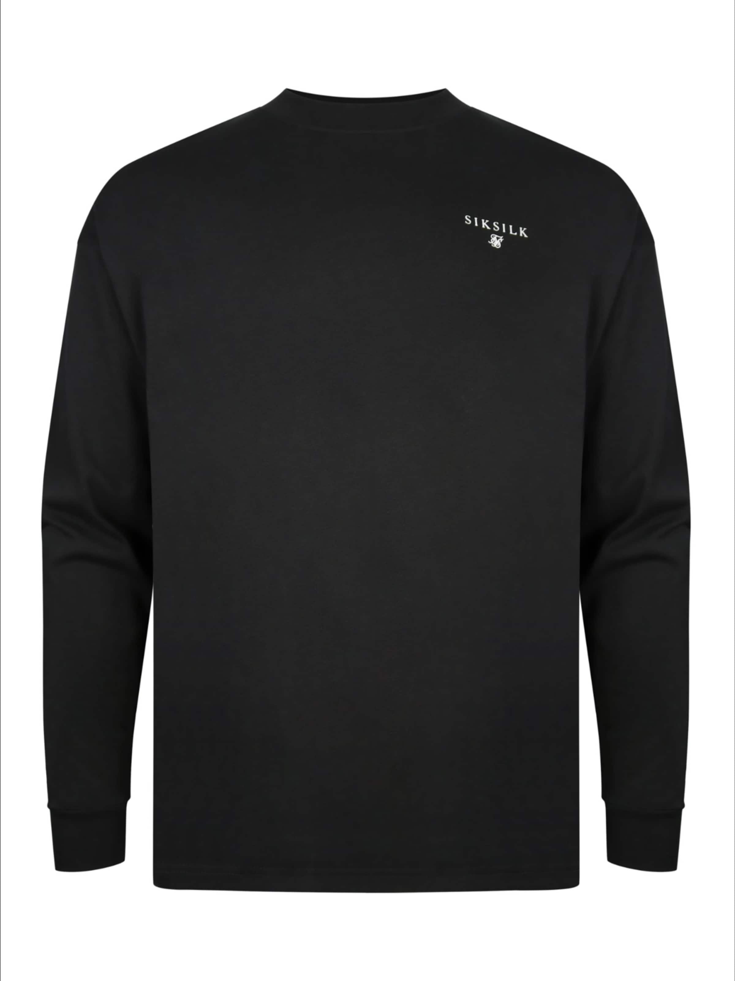 SikSilk T-Shirt in Schwarz: Vorderseite