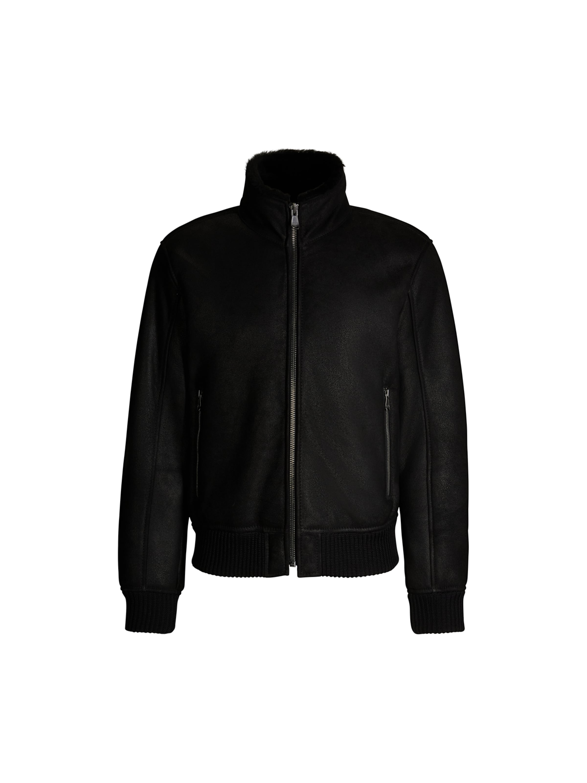 JOOP! Jeans Between-season jacket 'Razor' in Black: front