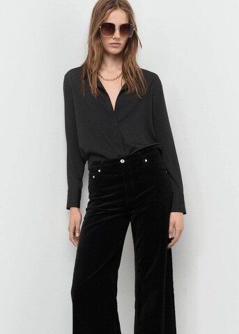 MANGO Wide Leg Hose 'siracusa' in Schwarz