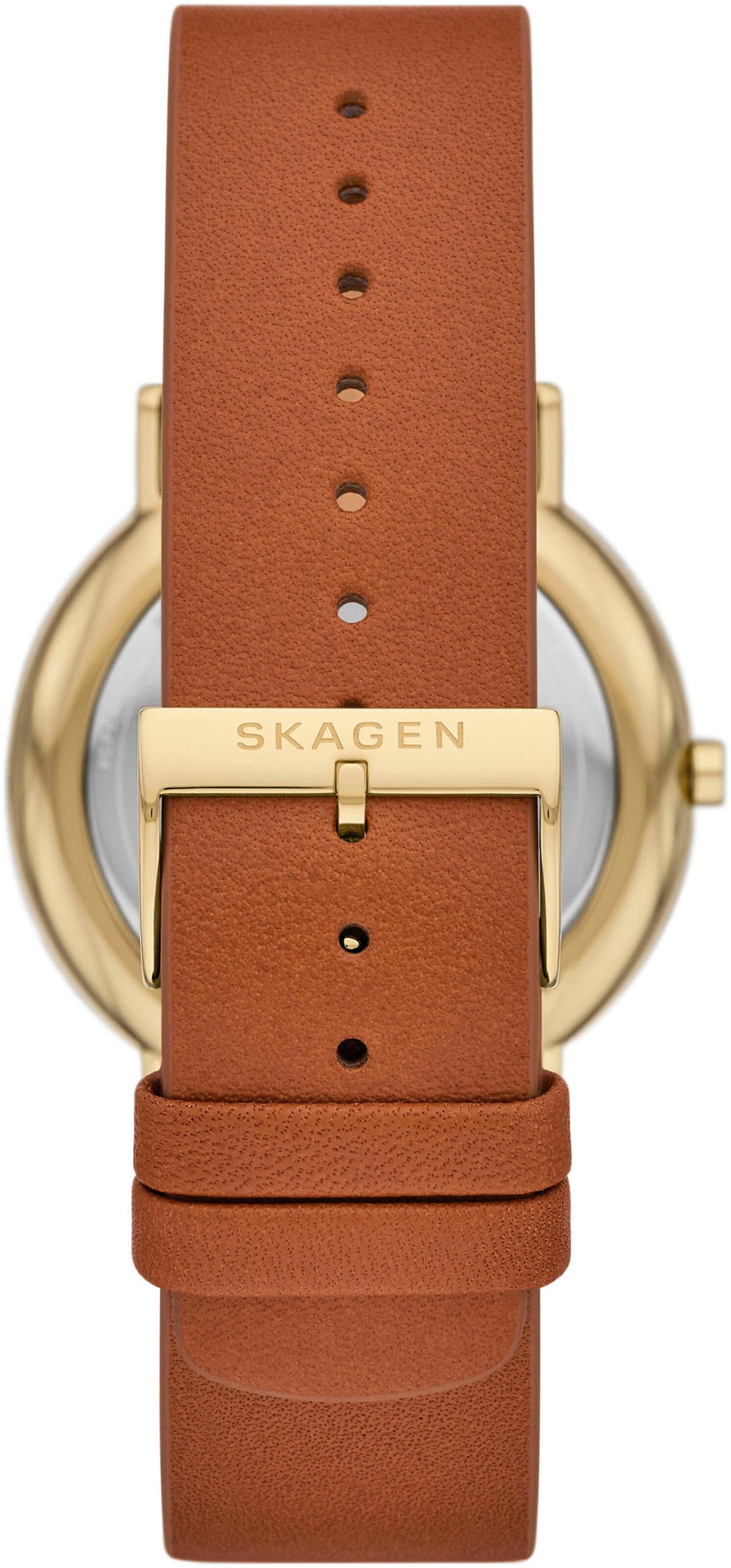 SKAGEN Analoguhr in Braun