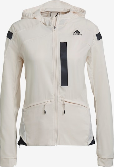 ADIDAS PERFORMANCE Urheilutakki 'Marathon' värissä musta / valkoinen, Tuotenäkymä