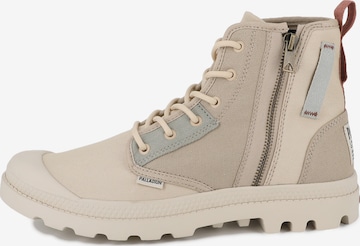 Palladium Schnürstiefelette in Beige: Vorderseite