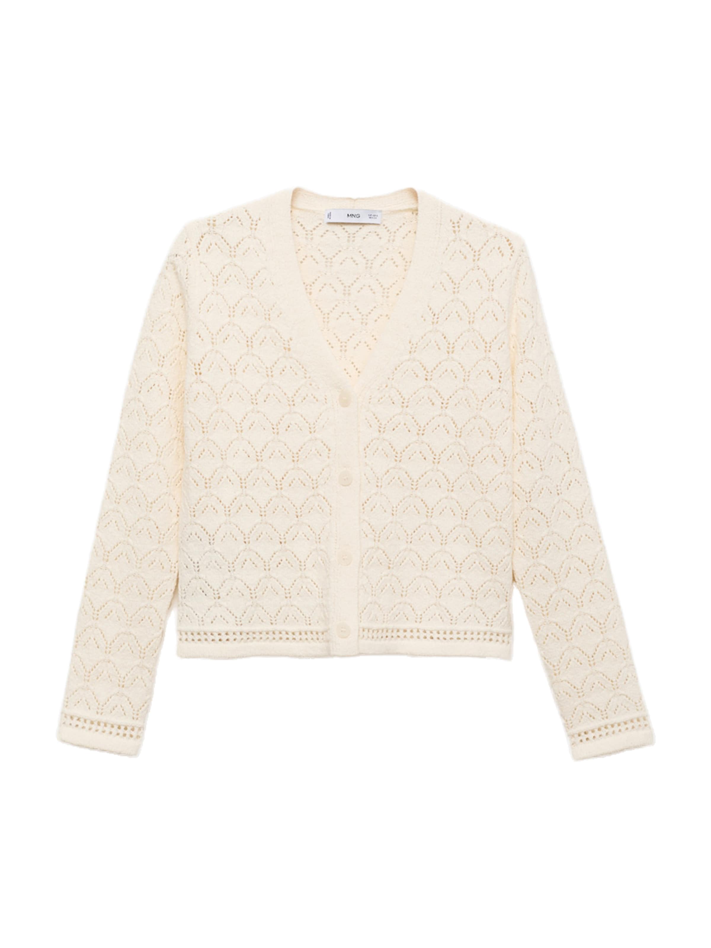 MANGO Kardigán 'SITO' - Béžová: predná strana