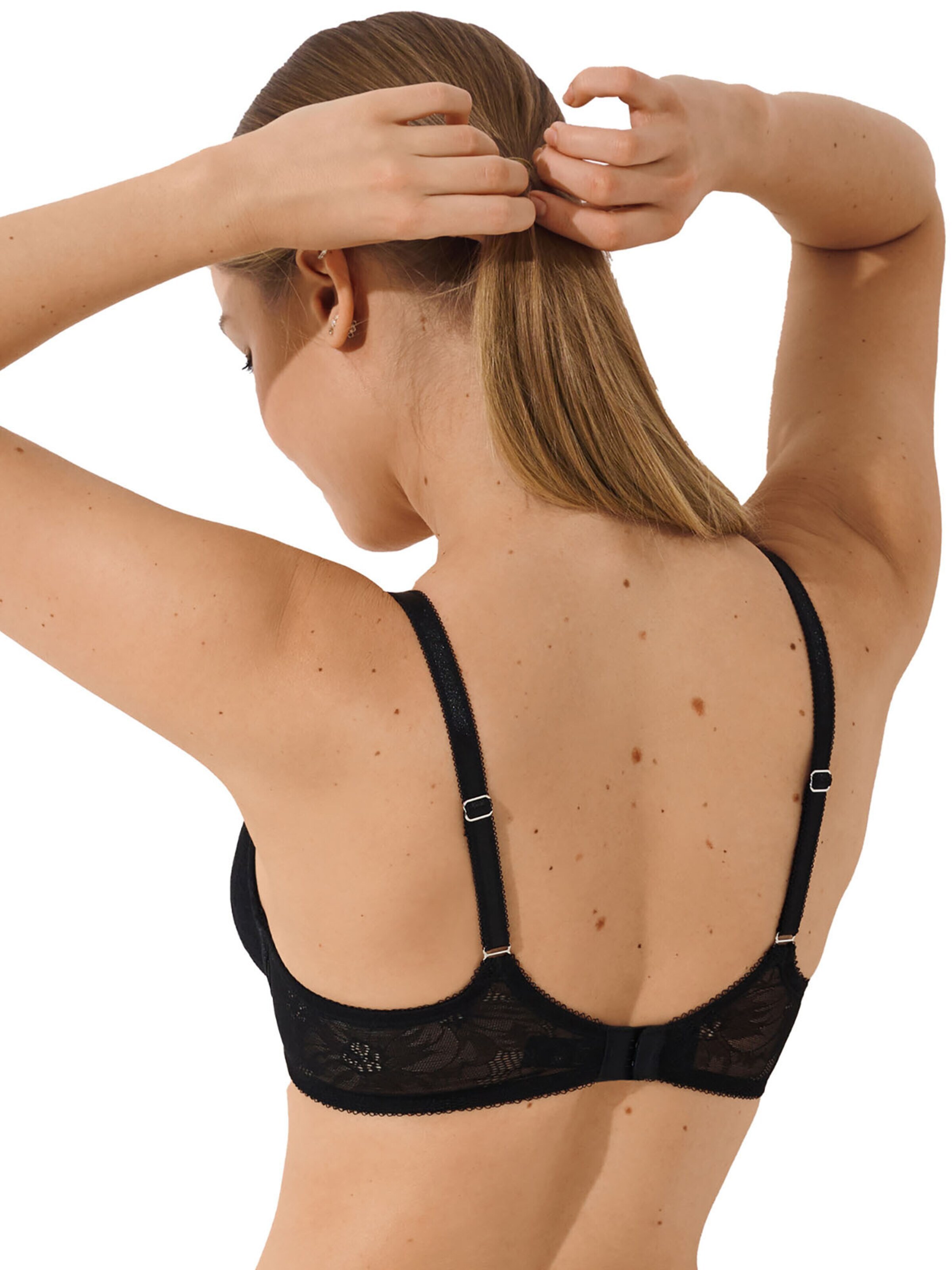Lisca Classic Bra 'Evelyn' in Black