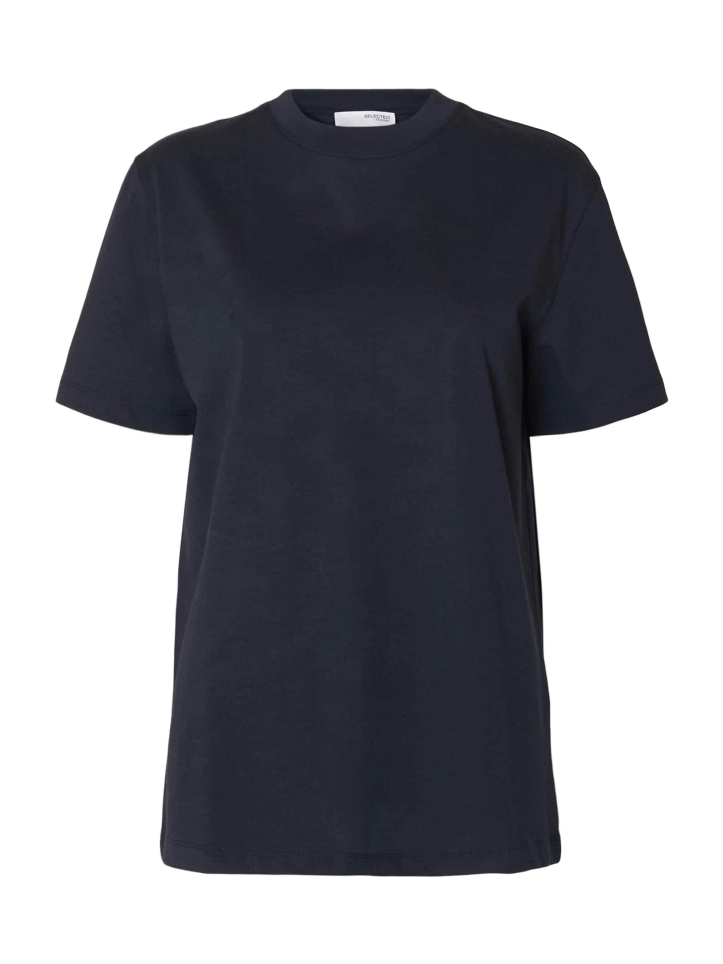 T-shirt 'SLFRELAX COLWOMAN' SELECTED en bleu : devant
