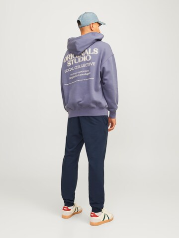 JACK & JONES Tapered Broek 'JJGORDON ALVIS' in Blauw