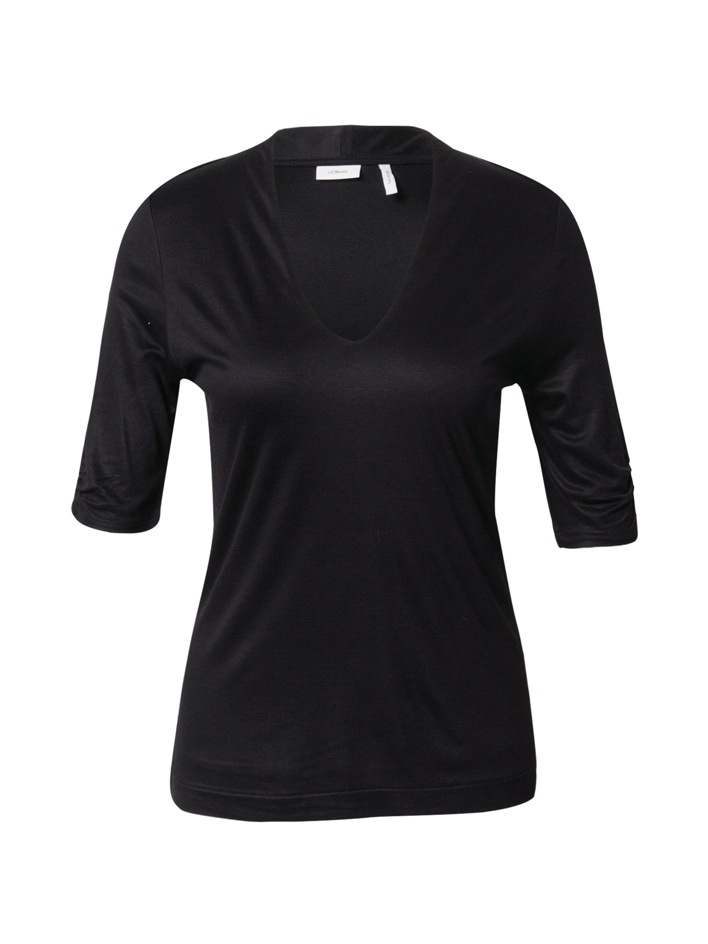 T-shirt s.Oliver BLACK LABEL en noir : devant