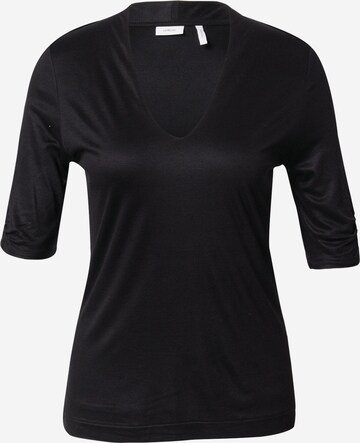 YOU Shirt Black | in BLACK s.Oliver ABOUT LABEL