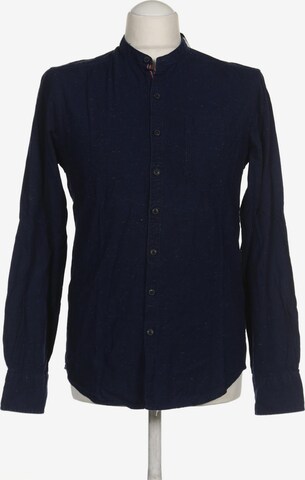 BASEFIELD Button Up Shirt in XS in Blue: front