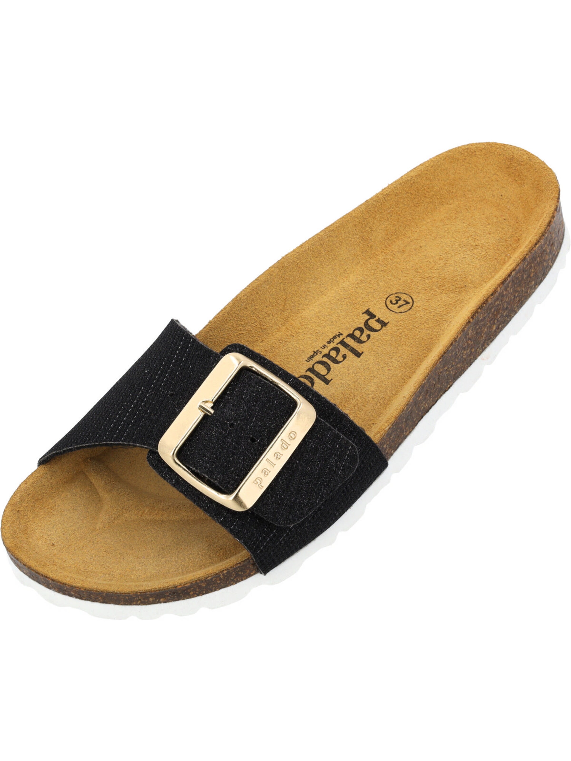 Palado Sandal 'Palado Malta EGS Glitter' in Black: front