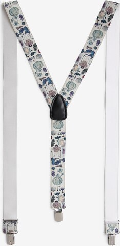 Finshley & Harding London Suspenders in Beige: front