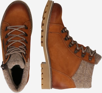 REMONTE Lace-Up Ankle Boots in Brown