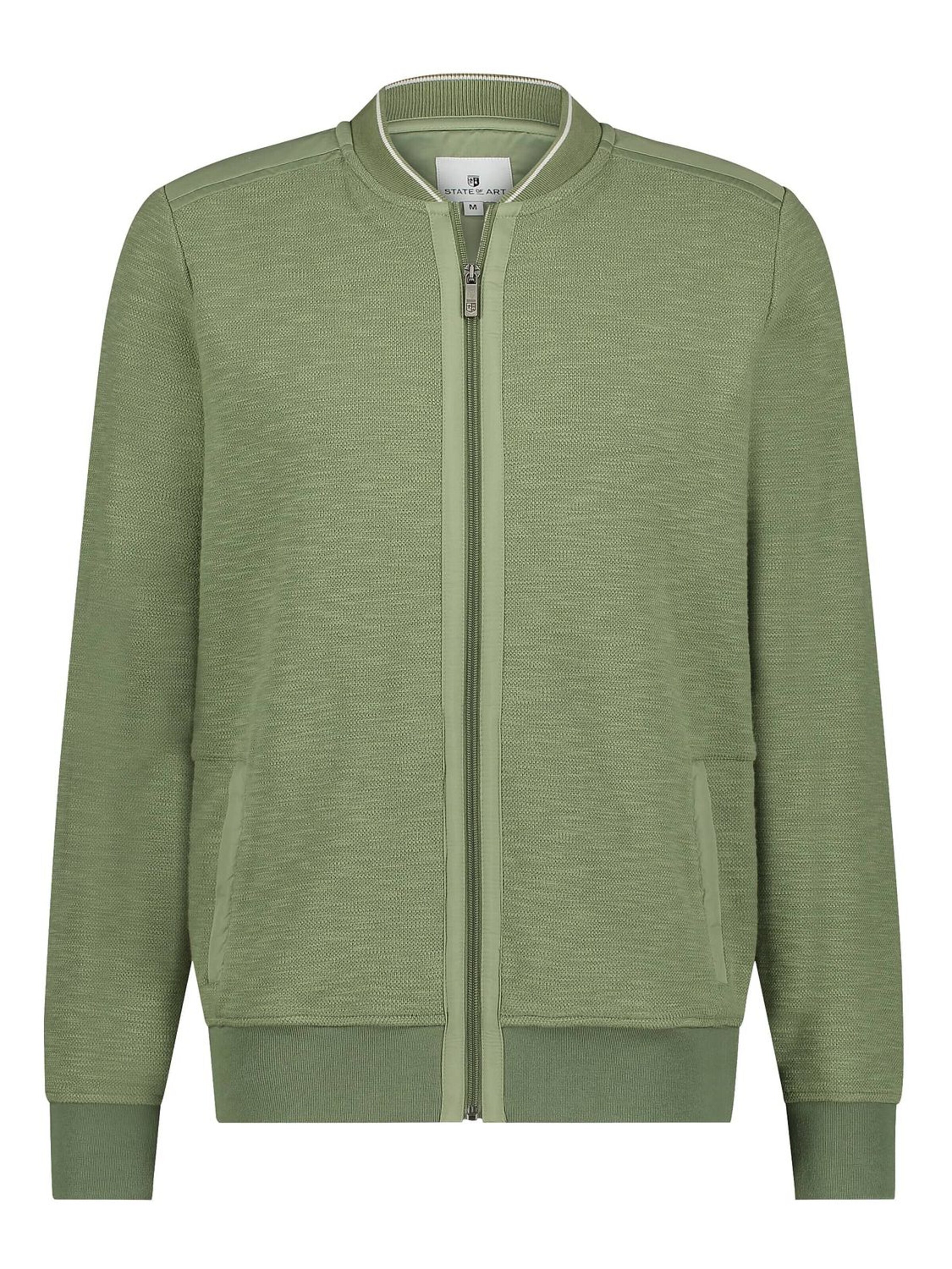 State of Art Knit Cardigan in Green: front