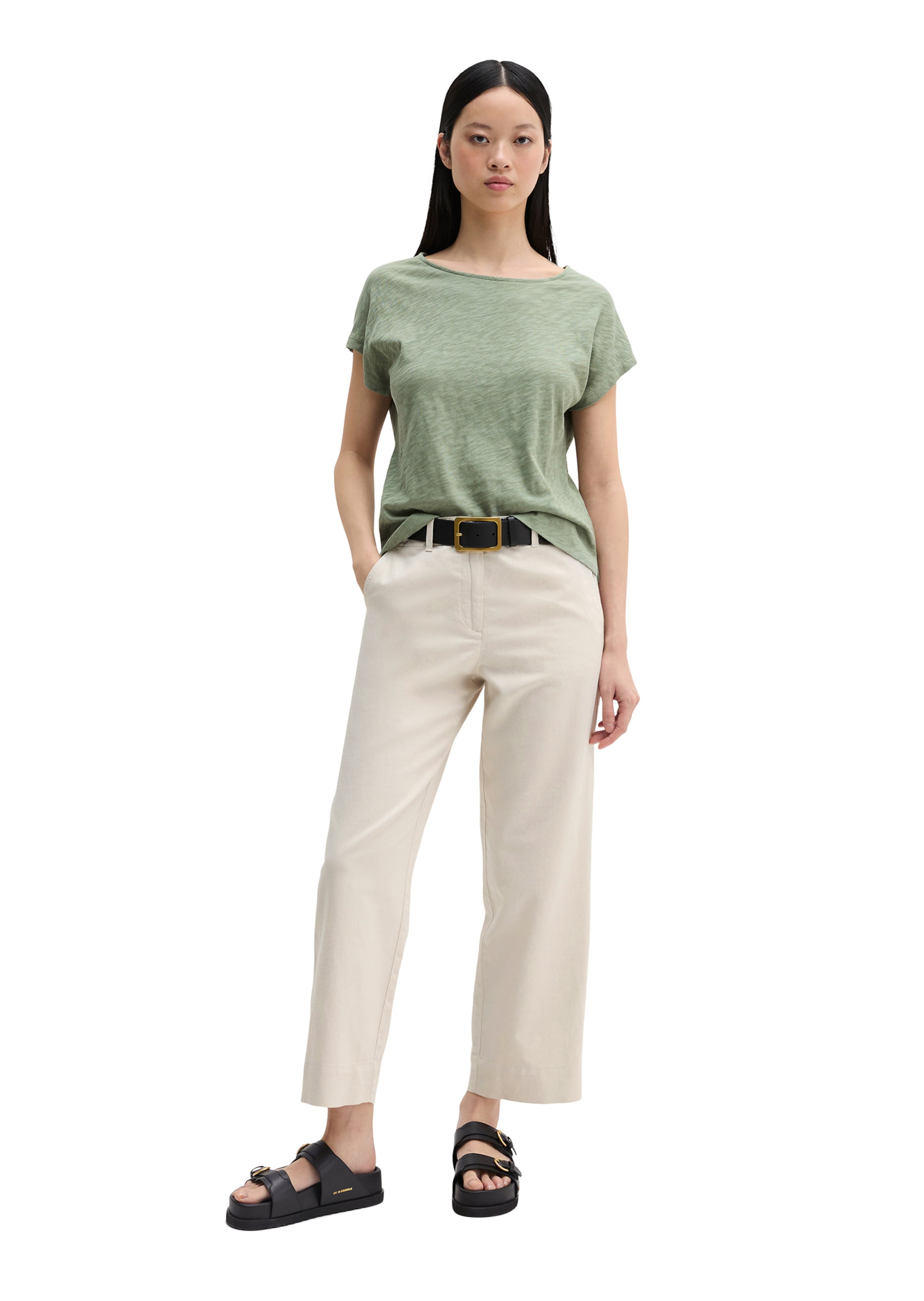 Marc O'Polo Shirt 'Designed For Circularity' in Groen