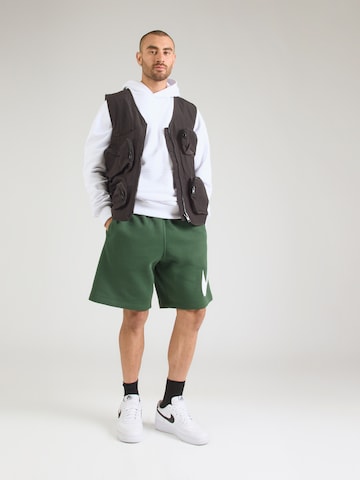 Nike Sportswear Loosefit Παντελόνι 'CLUB' σε πράσινο