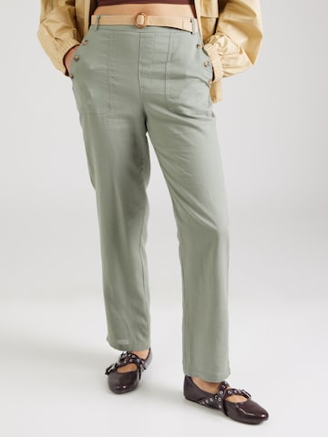 Regular Pantalon 'Fe44lina' ZABAIONE en vert : devant