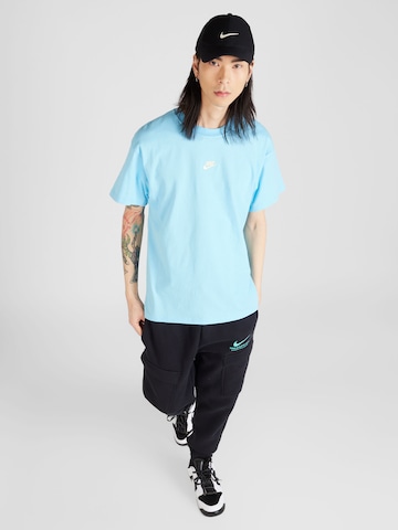 Nike Sportswear T-Shirt 'CLUB' in Blau