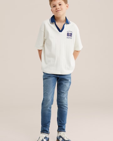 WE Fashion Slimfit Farmer - kék
