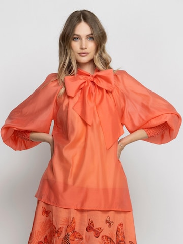 JIORO Bluse 'ESSENTIALS'‌ in Orange
