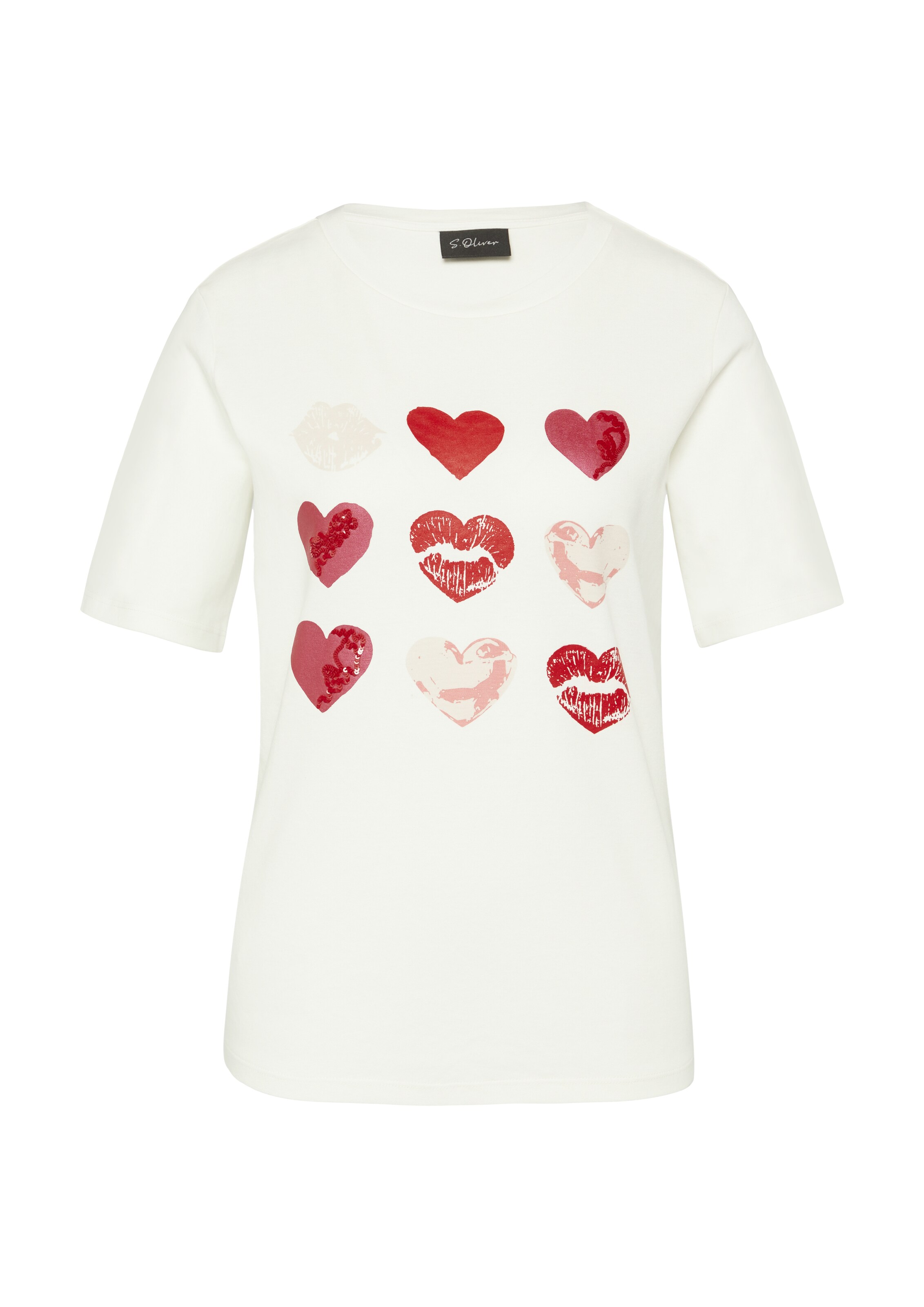 s.Oliver BLACK LABEL Shirt in Beige: voorkant