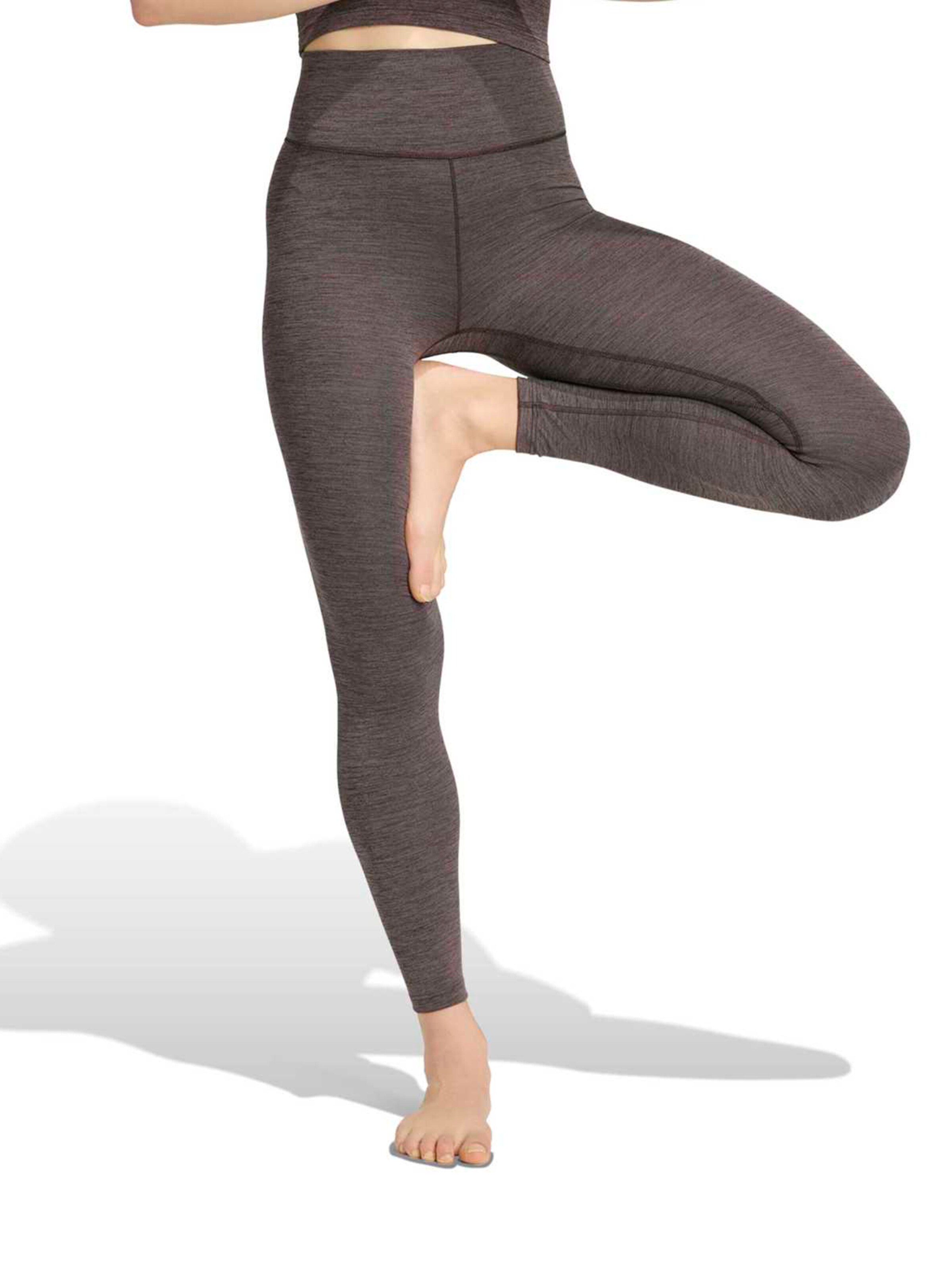 ADIDAS PERFORMANCE Skinny Športne hlače 'All Me 7/8 L' | rjava barva: sprednja stran
