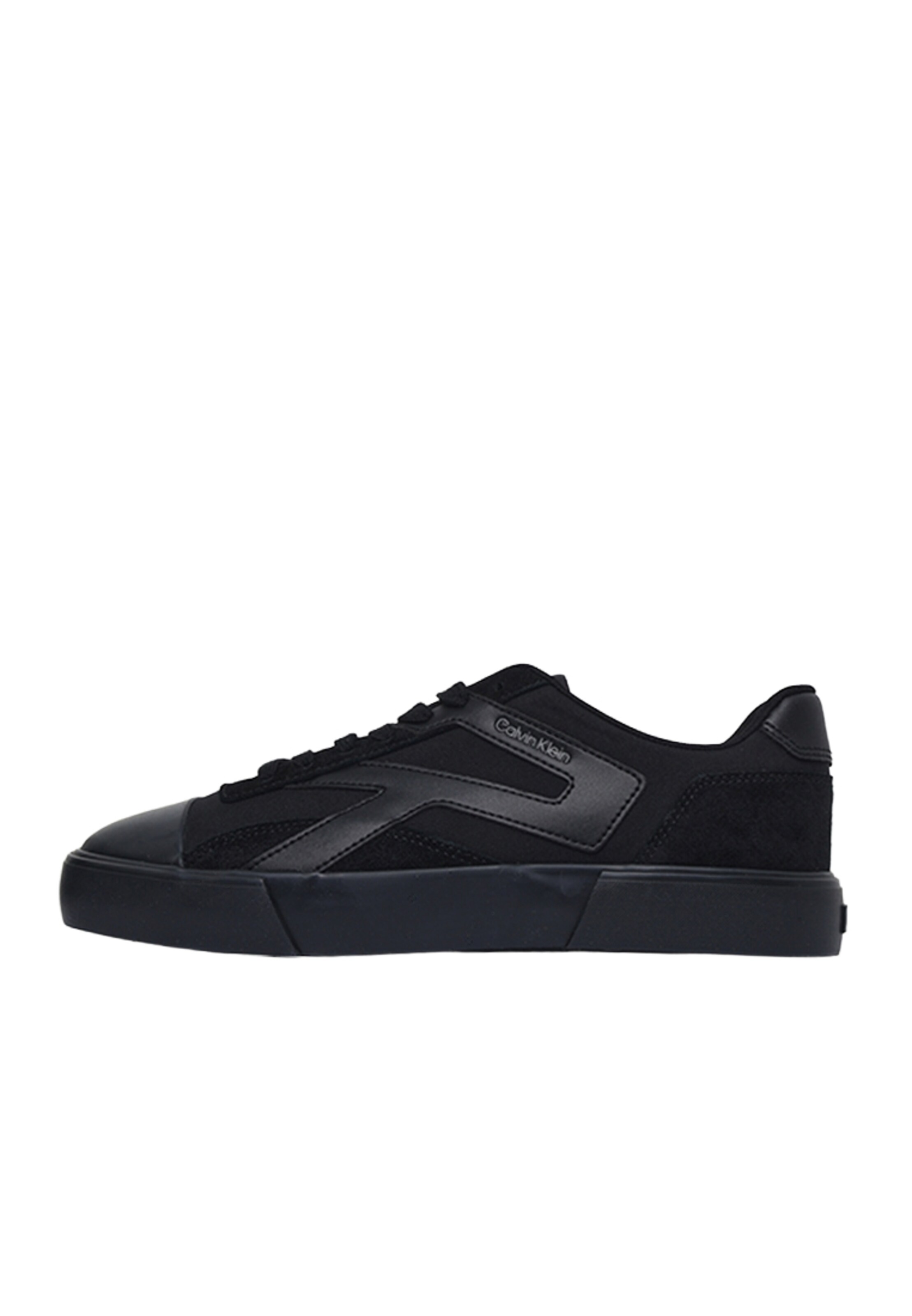 Sneaker low de la Calvin Klein pe negru: față